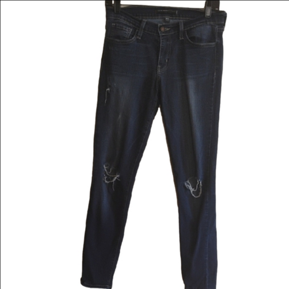 Flying Monkey Denim - Flying Monkey Blue Skinny Jeans with Distressed Details. Size 28. Back To School